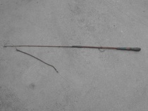 The Whip Wagons Whip and TV Props Culture Showcase Bag of the Bamboo Cow Leather made in 60s