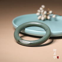 Miyashfang Xinjiang and Tian Yuseed stock a fine sand date green thin round bar bracelet 53 53 54mm 54mm circle of mouth on sale