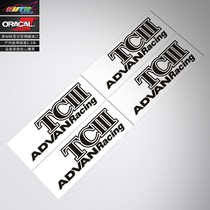 Suitable for ADVAN Racing TC3 sticker decal hub rim modified car sticker paper car sticker flower