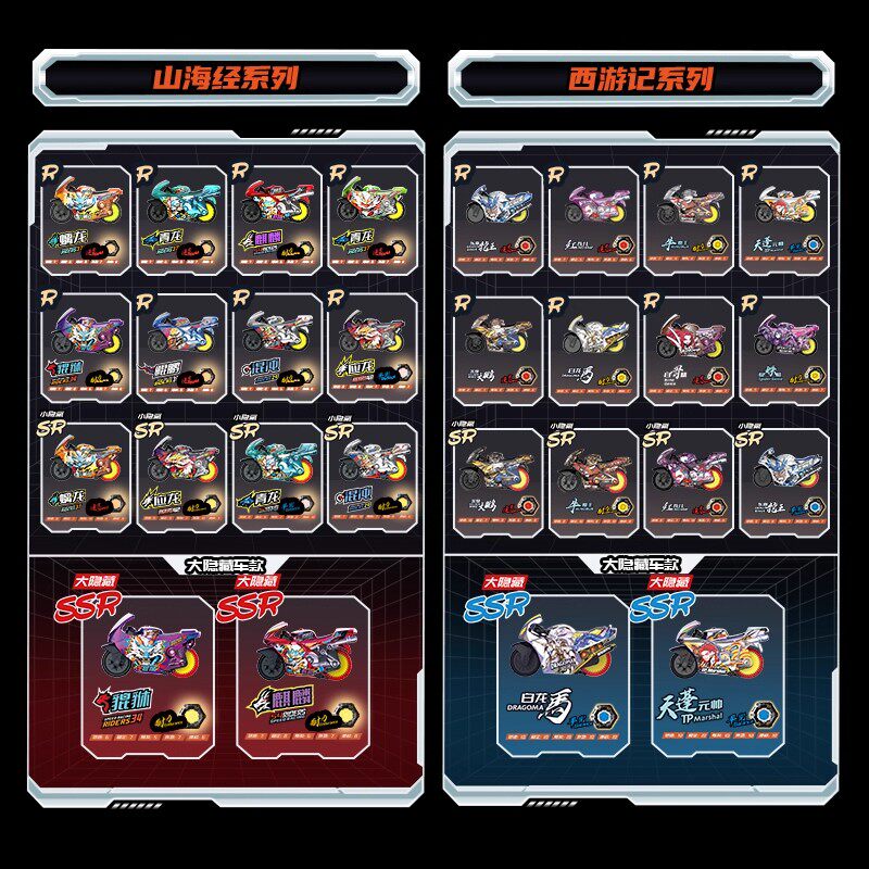 Idoon Dog Motorcycle Boy's Assembly Mini Car Toy New Model Dog Motorcycle Set Blind Box