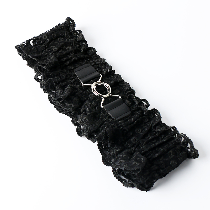 Sweet and Versatile Elastic Lace Wide Waistband Decorative Dress Accessory Lace Belt for Women to Match Shirts and Dresses