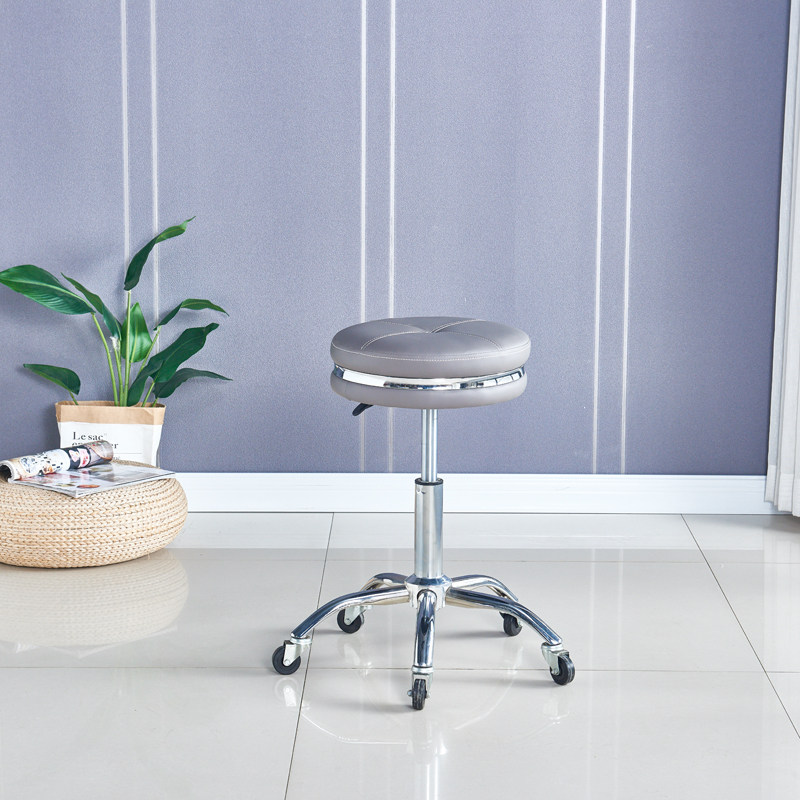 Beauty bench Hairshop Hairdressershop Lifting Rotary Barber Cutting Chair GlobesStainless steel stainless steel stool