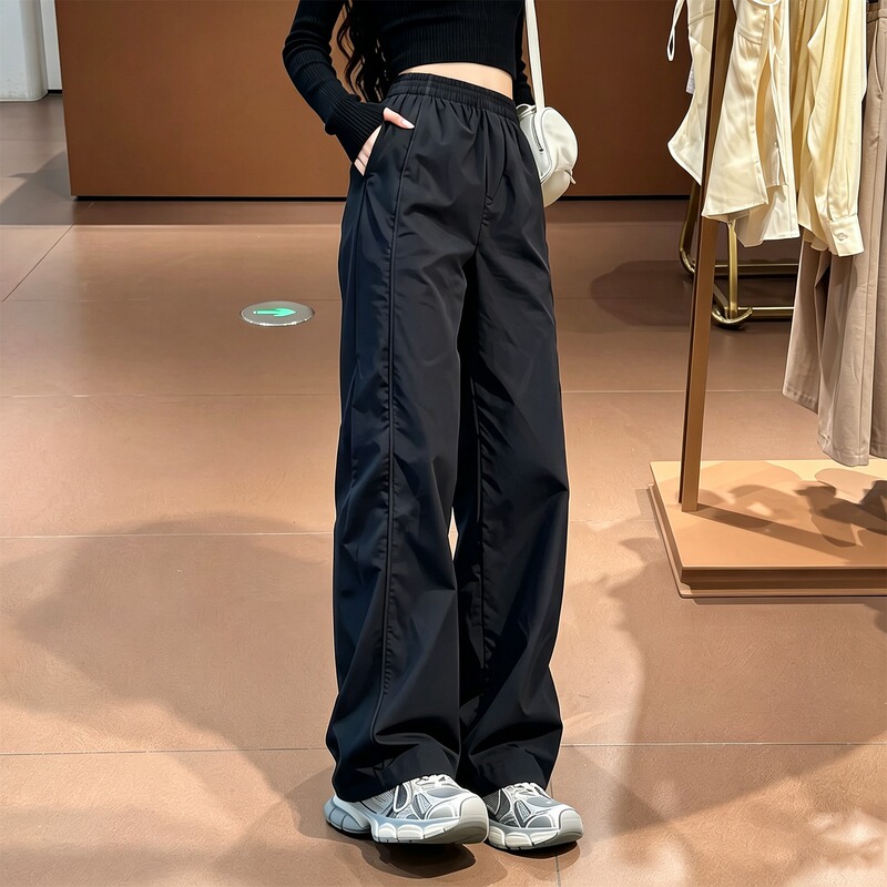 Women's Cargo Pants for Spring, Autumn, and Winter, Fleece-Lined, Wide-Leg, 2026 New Trendy Popular Style, Petite Women's Hiking Pants