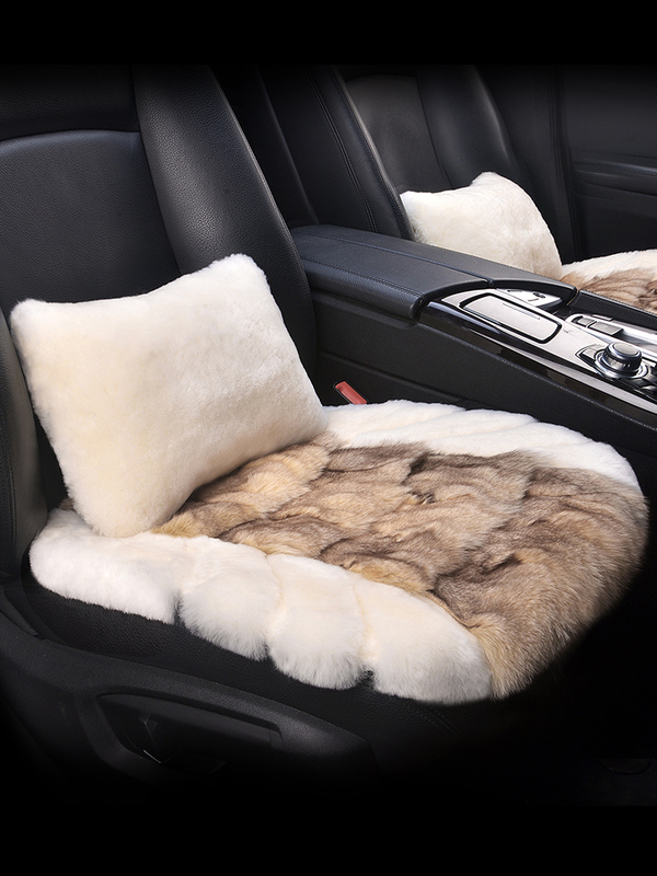Car Seat Cushion Winter Fleece-Lined Pure Wool Seat Pad Fox Fur Short Fur Integrated Butt Pad Soft Three-Piece Set Single Piece Car Seat Cushion Winter Fleece-Lined Pure Wool Seat Pad Fox Fur Short Fur Integrated Butt Pad Soft Three-Piece Set Single Piece