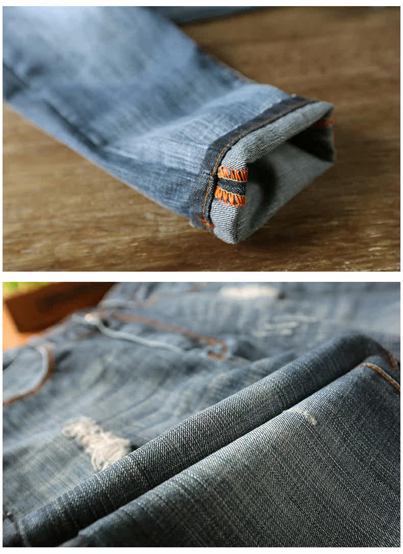 Jeans pour jeunesse droite en vrac en coton pour printemps - Ref 1463154 Image 20