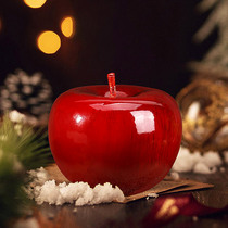 Zen Pavilion red sandalwood carving Apple ornaments auspicious decoration Christmas gift Apple gift box