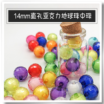 14mm acrylic ball beads straight hole beads handmade DIY bag weaving material bag children beading