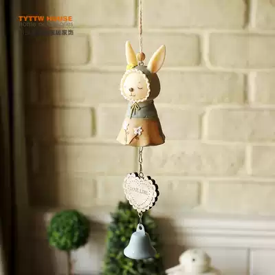 Pastoral Amoy House Korean Pastoral Lovely Resin Hanging Wood Hanging Warm Bells Wind Bell Hanging Pendant