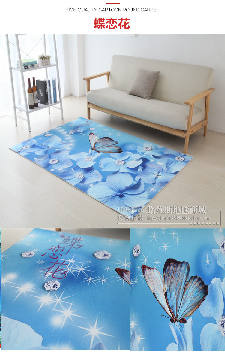3D thảm in cartoon phòng ngủ phòng khách sofa bảng trượt phòng tắm thảm tấm thảm chùi chân hình chữ nhật nhà tiền sảnh - Thảm thảm trải ghế sofa