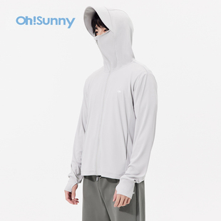 ohsunny防晒衣男超薄透气户外夏季钓鱼