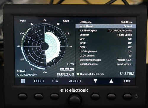 TC Clarity M 5.1 окружающий звуковой и стерео звуковая таблица спектра пиковая таблица Пекин Пекин