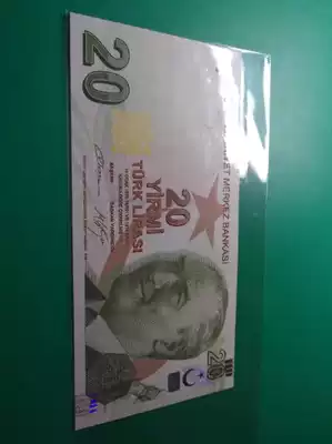 Turkey's 2009 20 lira B Crown signature as shown in the picture see baby details