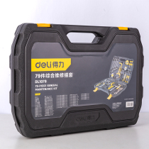 deli (deli) household electrician carpentry car maintenance comprehensive emergency tool 79 sets DL1079