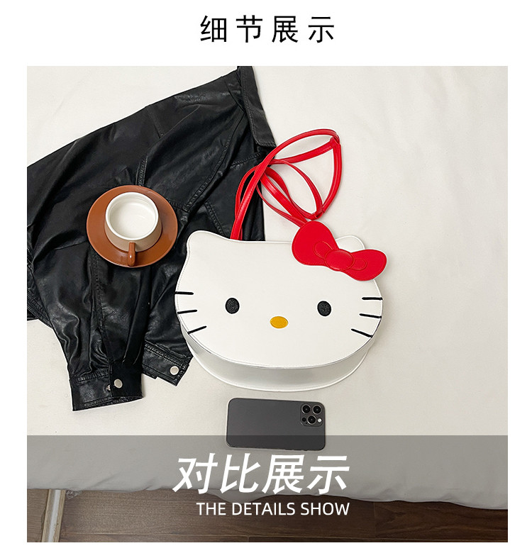 Hello kitty, милый рюкзак, сумка через плечо, портативный мультяшный картхолдер, сумка на одно плечо 荔了个谱 