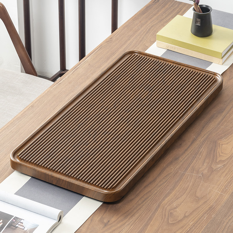 Minimalist modern tea tray Home Whole Solid Wood Office Tea Sea electric wood Dry Bubbles With Drain Kung Fu Tea Table-Taobao