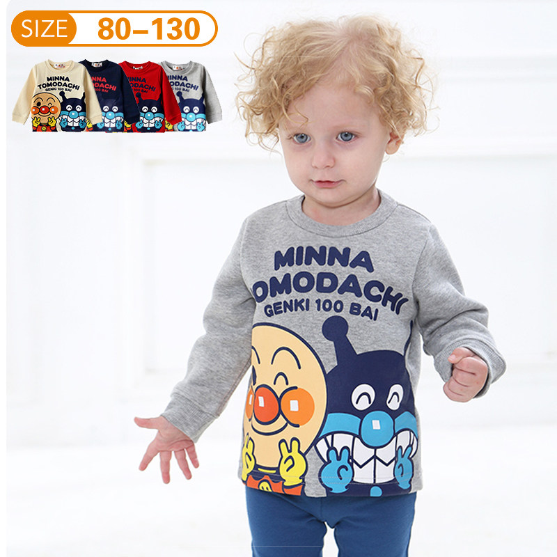 : bread Superman child clothing spring winter style and velvety long sleeve cartoon sweatshirt male baby children round the inside lap
