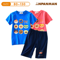 2021 Bread Superman Cotton Thin Donuts Children Short Sleeve T-Shirt Set Summer Boys Two Piece