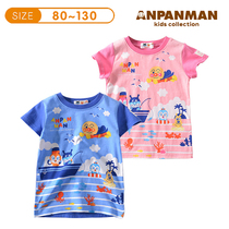 : Bread Superman Warrior Thin Cotton Short Sleeve T-shirt Round Neck Childrens Summer Wear Shoulder Childrens Clothing Class A