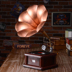 đầu đĩa than technics Cổ ghi âm retro rèn sắt ghi máy nghe nhạc mô hình prop bar nhà phòng khách trang trí hiển thị trang trí - Máy hát 	đầu đĩa than loa kèn Máy hát