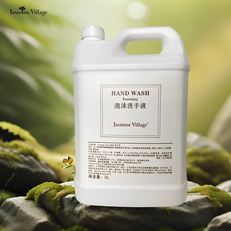 Jasmine Village Foam-Type Hand Sanitizer with Vetiver Scent, Hotel Refill Liquid, 5L Jasmine Village Foam-Type Hand Sanitizer with Vetiver Scent, Hotel Refill Liquid, 5L