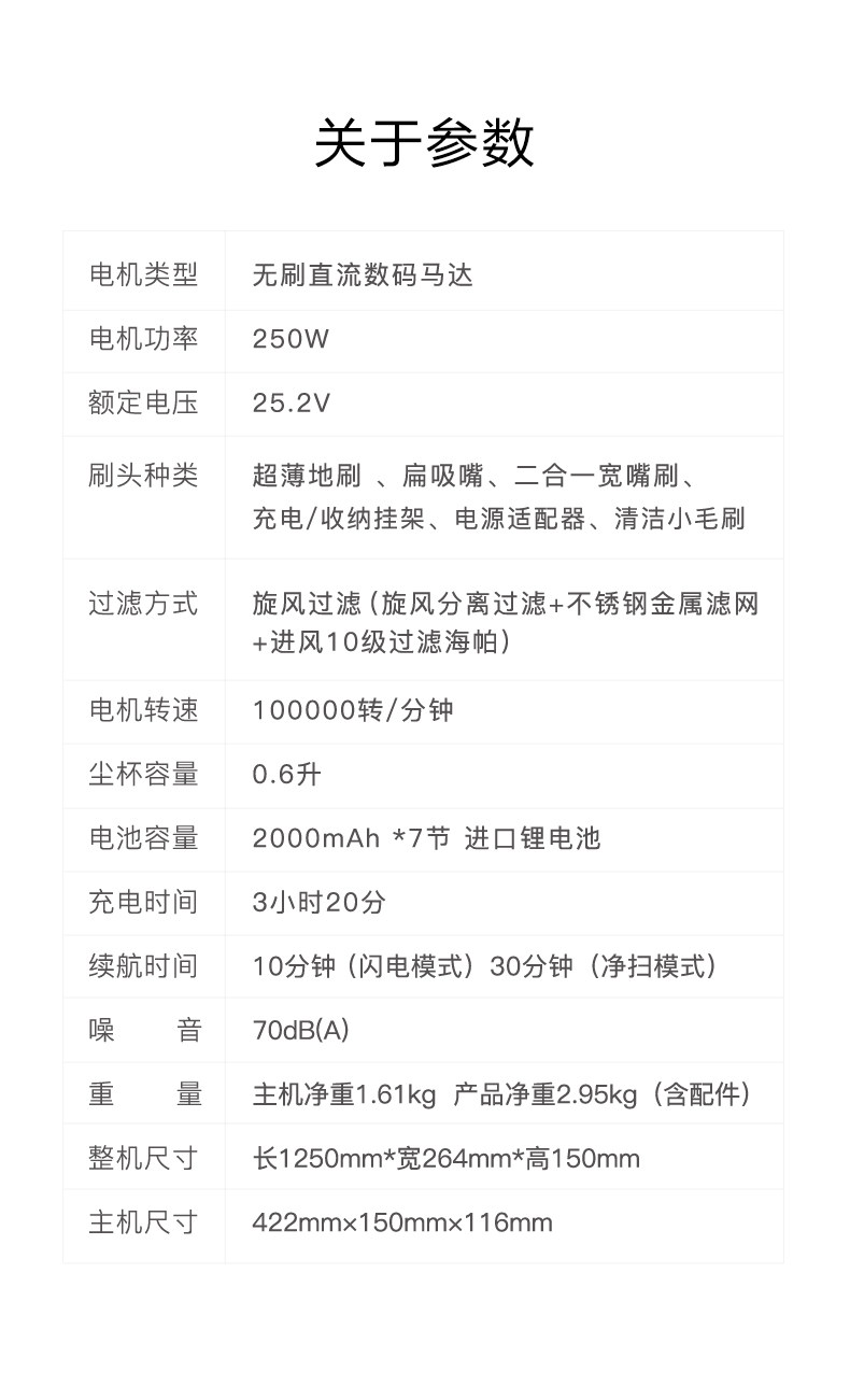 小狗 T10 Mix 无线吸尘器 日本Nidec电机 17500Pa大吸力 图21