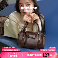 [Same style as Fan Shiran] onetime ballet bowling bag women's new single shoulder portable crossbody Boston bag