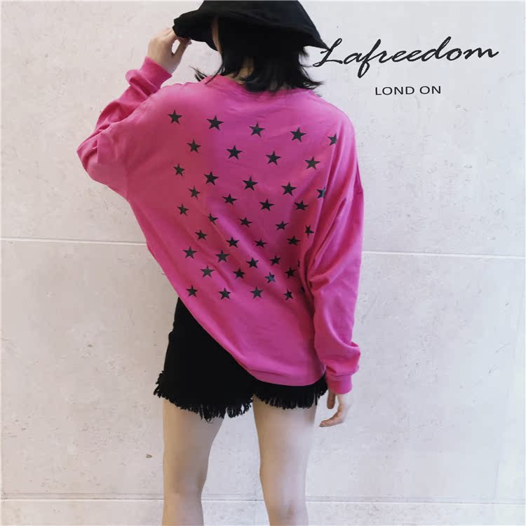 Áo len nữ cổ dài tay dài cổ tròn của Lafreedom 2018 - Áo len quần áo nữ