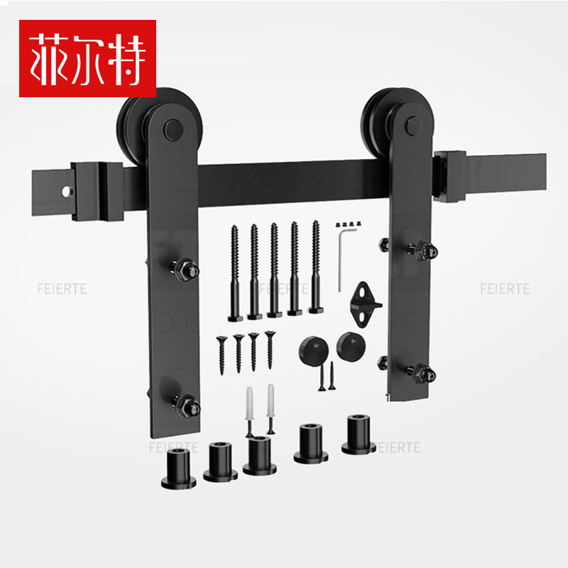 Filte barn door hanging wheel moving door hanging pulley track Ramen door top loading barn door accessories complete set