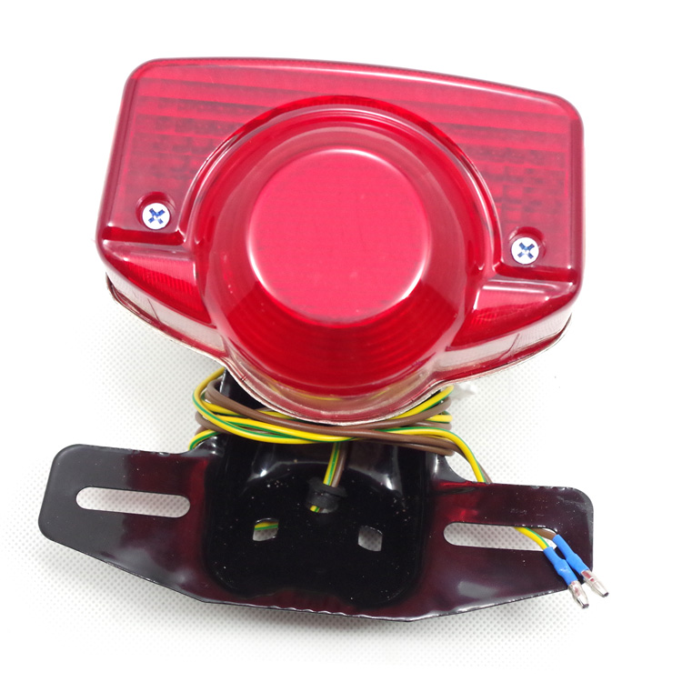 Phụ kiện xe máy Jialing 70 đèn hậu phía sau JH70 đèn phanh xây dựng 48Q chùm tia sáng phía sau đuôi xe lớn - Đèn xe máy đèn xe sirius