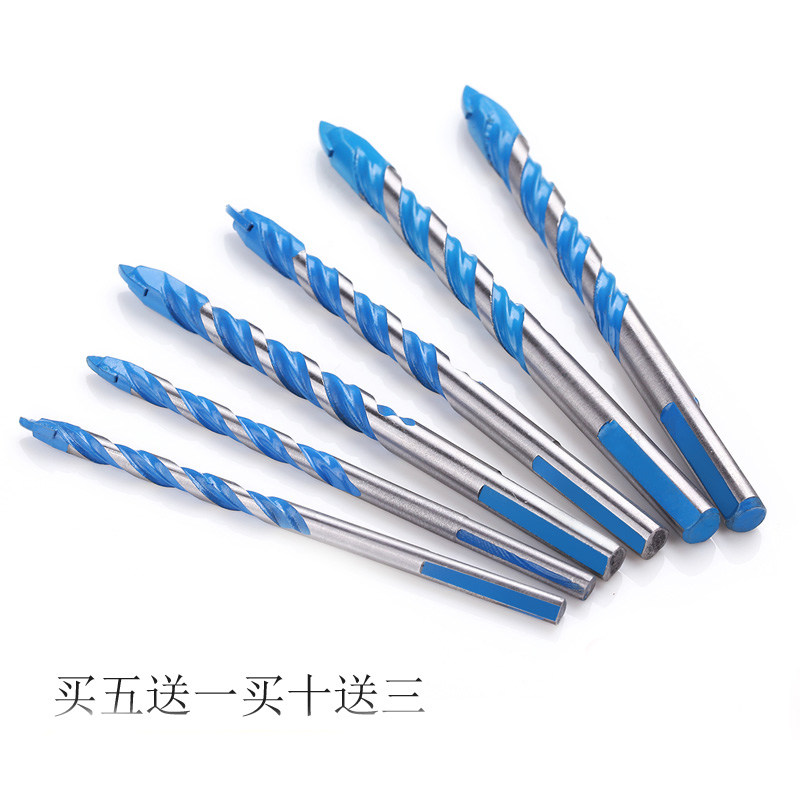 Multifunctional tile triangle drill Glass tile drill 6mm cement wall concrete drill