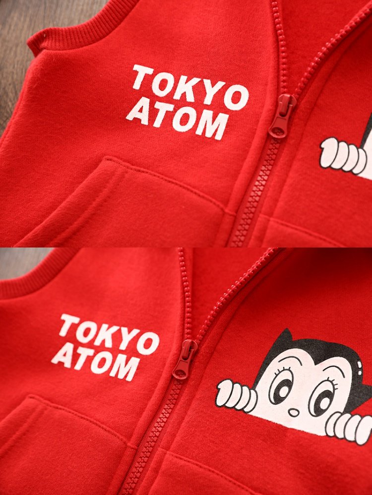 Mùa thu đông trẻ em cộng với áo nhung dày quần áo trẻ em mới 2018 áo cotton bé trai 1-2-3-4-5-6 tuổi áo khoác bé trai