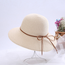 Hat female straw hat summer small eaves Korean version of Joker Beach beach Beach Tide sunshade sunscreen summer fashion fishermans hat