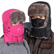 Electric car Cold Lei Feng hat and velvet hat children winter outdoor antifreeze hat Korean version of tide wind and warm cotton cap men