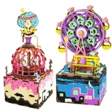 Крутящаяся музыкальная шкатулка, деревянный конструктор, колесо обозрения на день Святого Валентина, «сделай сам», подарок на день рождения