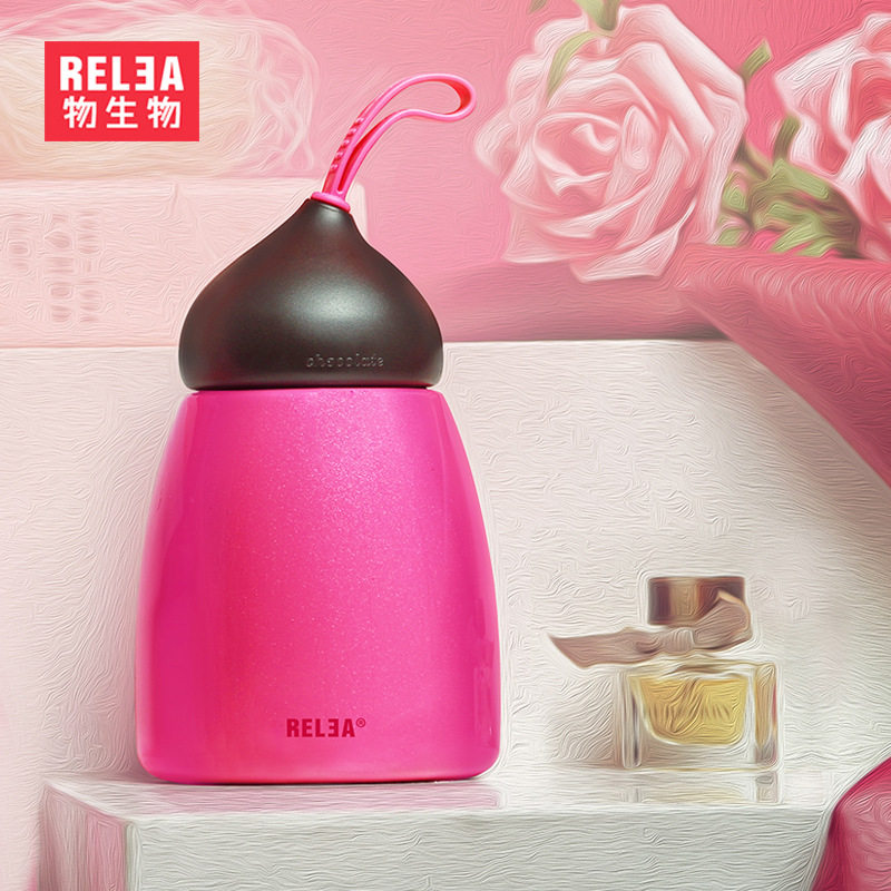 Things Bio Creative Cups Stainless Steel Vacuum Insulated Cups Children Lady Cute Portable Water Cup Good Time Cup