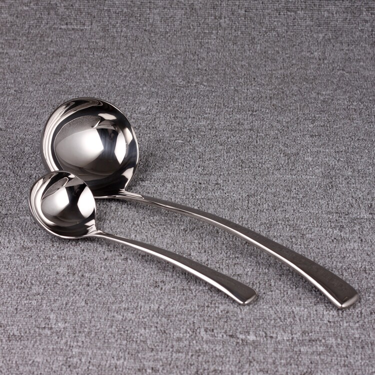 Delicate extravagant edible Western food spoon Stainless Steel Small Soup Spoon Soup Crust Table of Soup Spoon Congee Spoon Sauce Spoon Big Round Much More