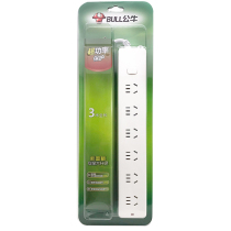 Bull GN-107 socket with wire plug-in board porous 6-bit 5-hole household overload protection white plug-in wiring board