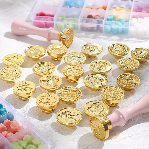 Fire Lacquer Seal Full Set Tool Luxury Student Version версии из восковой печи Seal Seal Head Spoon Novice Mars Seal Установите самое дешевое просветление Happy Post приглашения
