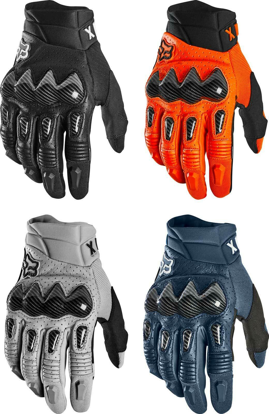 New off-road locomotive anti-wrestling gloves four seasons carbon fiber fur riding equipment locomotive all finger warm gloves
