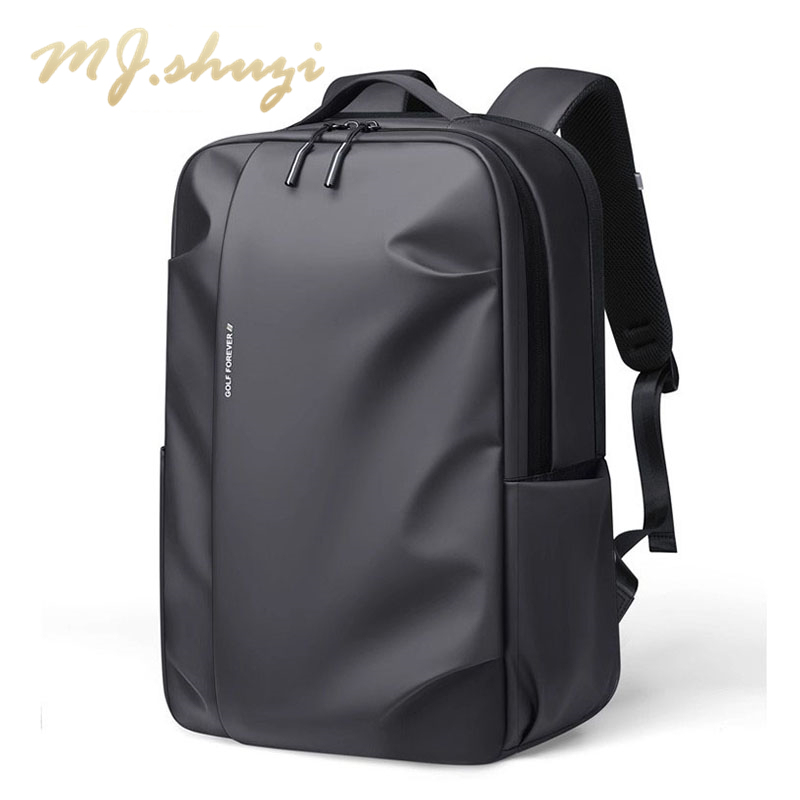 Mj Backpack Men's Business Commuting Large Capacity Travel Bag 17.3inch Laptop Bag Lightweight Backpack Men's School Bag