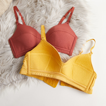 Modale Cotton Underwear Lady No Steel Ring Red Ben Year Coalestation Slim Bra Suit Side Collection Side Breast Milk Bra