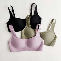 One-piece young girls unscarred underwear Underpants suit ladies No steel ring to receive subbreast milk Sleep bra thin bra