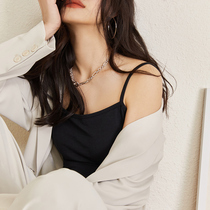 Black beauty back underwear tight slim fit bottom harness vest woman with chest cushion integrated without mark and thin inner lap for summer