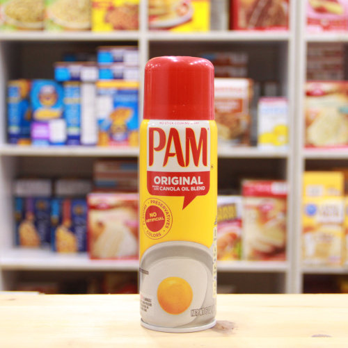 Pam Cooking Spray Pamparma doesn't stick with a pan spray pan oil raw flavor 170 gr