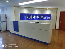  Simple and modern cashier Reception desk Preschool education bar cabinet Kindergarten paint front desk Early education center desk Welcome desk