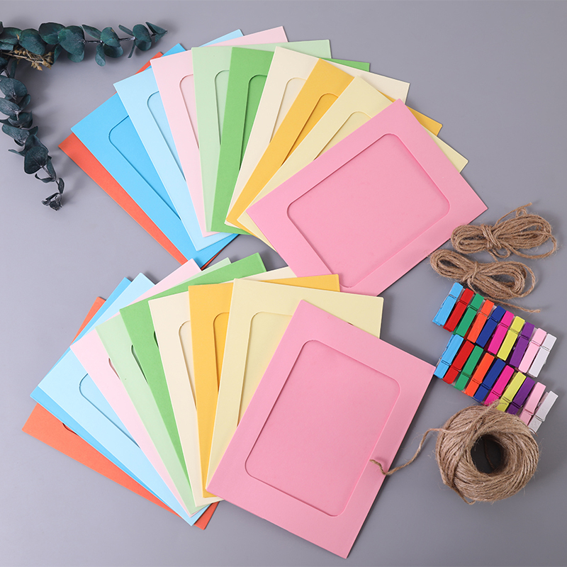 Creative Paper Photo Frame DIY Wall-Mounted Photo Cardboard Frame Photo Wall Combination 4-Inch 5-Inch 6-Inch 7inch 8inch Paper Photo Frame