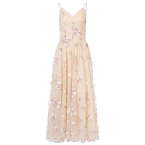 (Same style in the mall) MAXRIENY romantic and gorgeous three-dimensional beaded dress lace sequin flowers 24 summer style