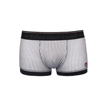 YESCODE Korean male mid-waist Lyca soft and comfortable silk sliding breathable speed dry four corners skintight corner pants