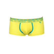 YESCODE Korean male youth low waist mesh yarn comfortable and breathable speed dry four corners skintight corner pants