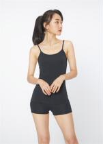 BODYGUARD Korean womens pure colour tencel silk slip soft and breathable speed dry summer swarm with bottom harnesses vest
